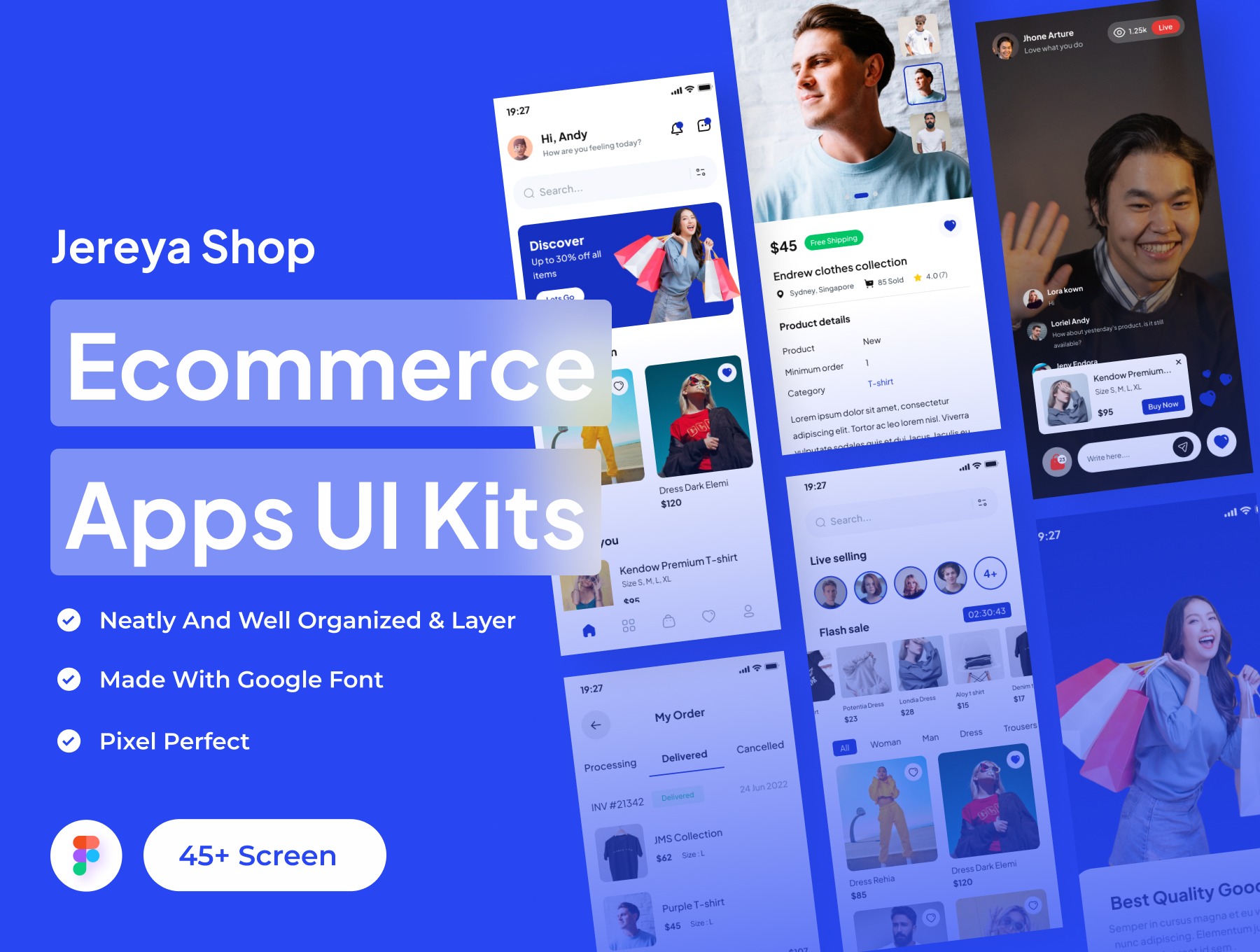 Jereya Shop - Ecommerce Apps UI Kits