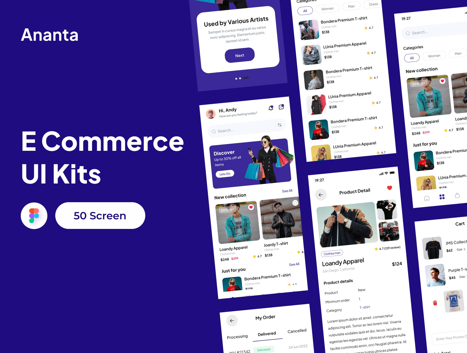 Ananta - Ecommerce Apps UI Kits