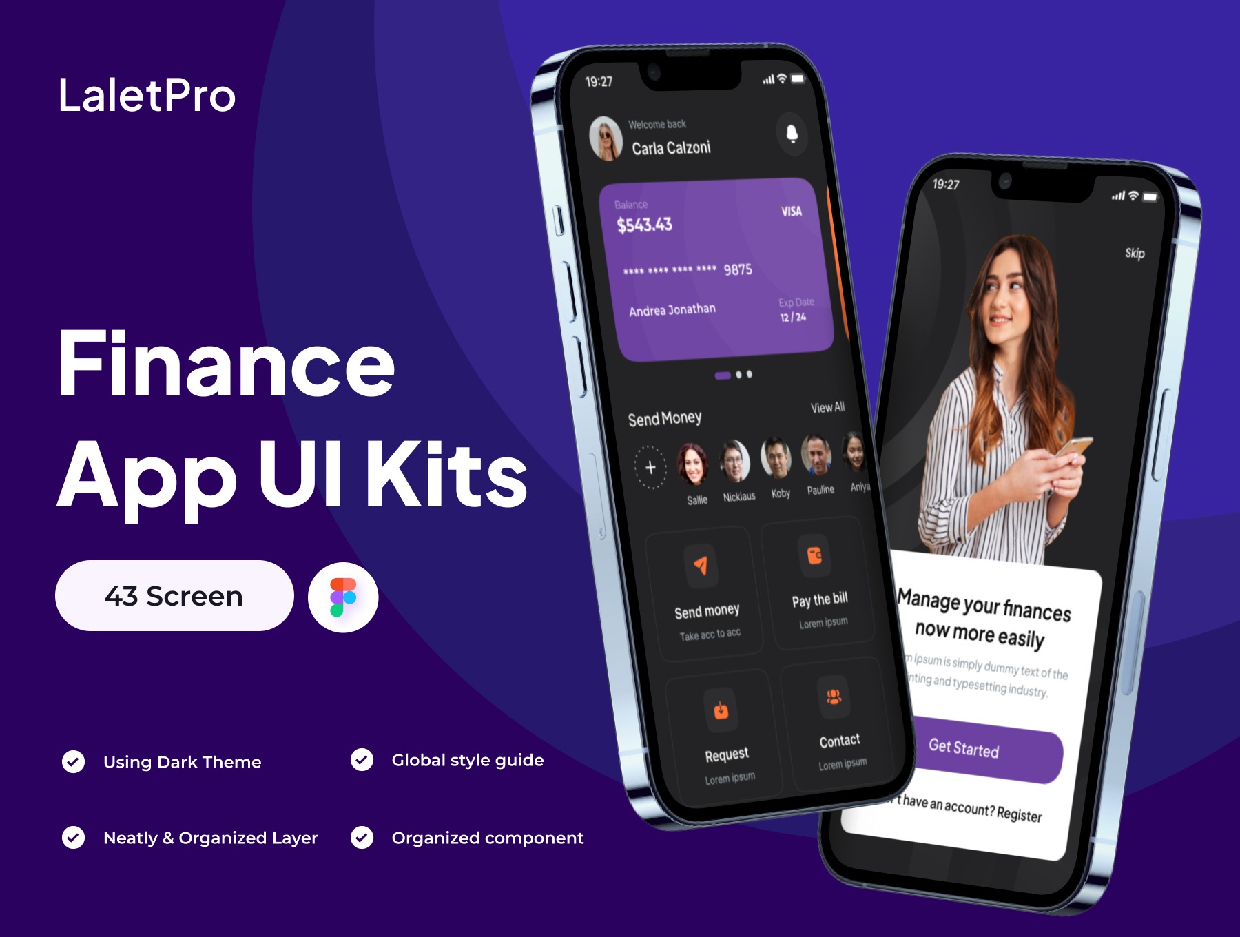 LaletPro - Finance App UI Kits