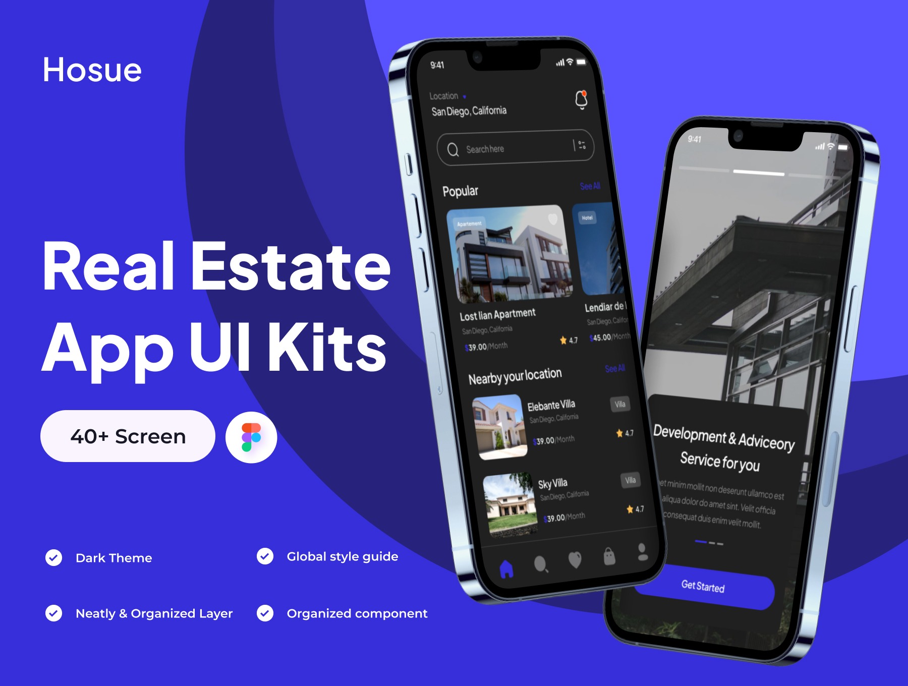 Hosue - Real Estate App UI Kit