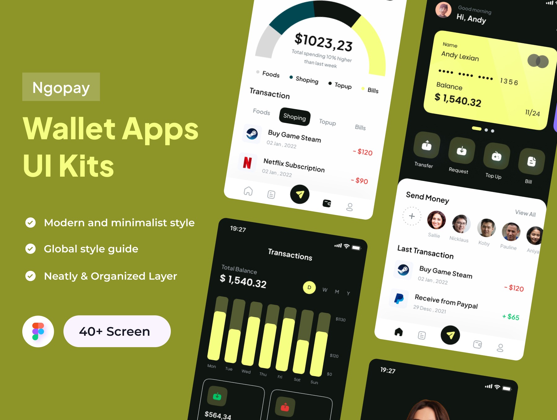 Ngopay - Wallet Apps UI Kits