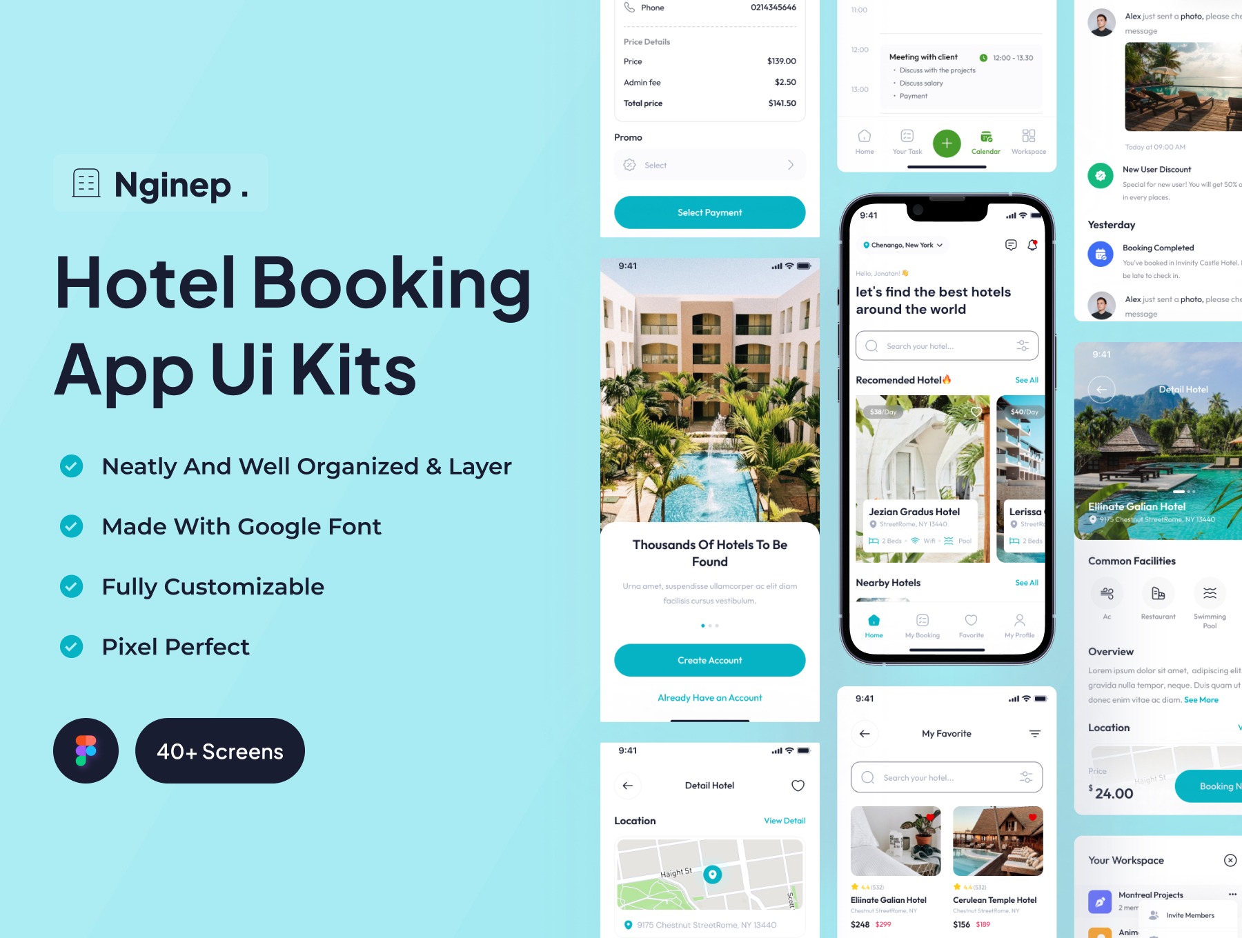 Nginep - Hotel Booking App Ui Kits