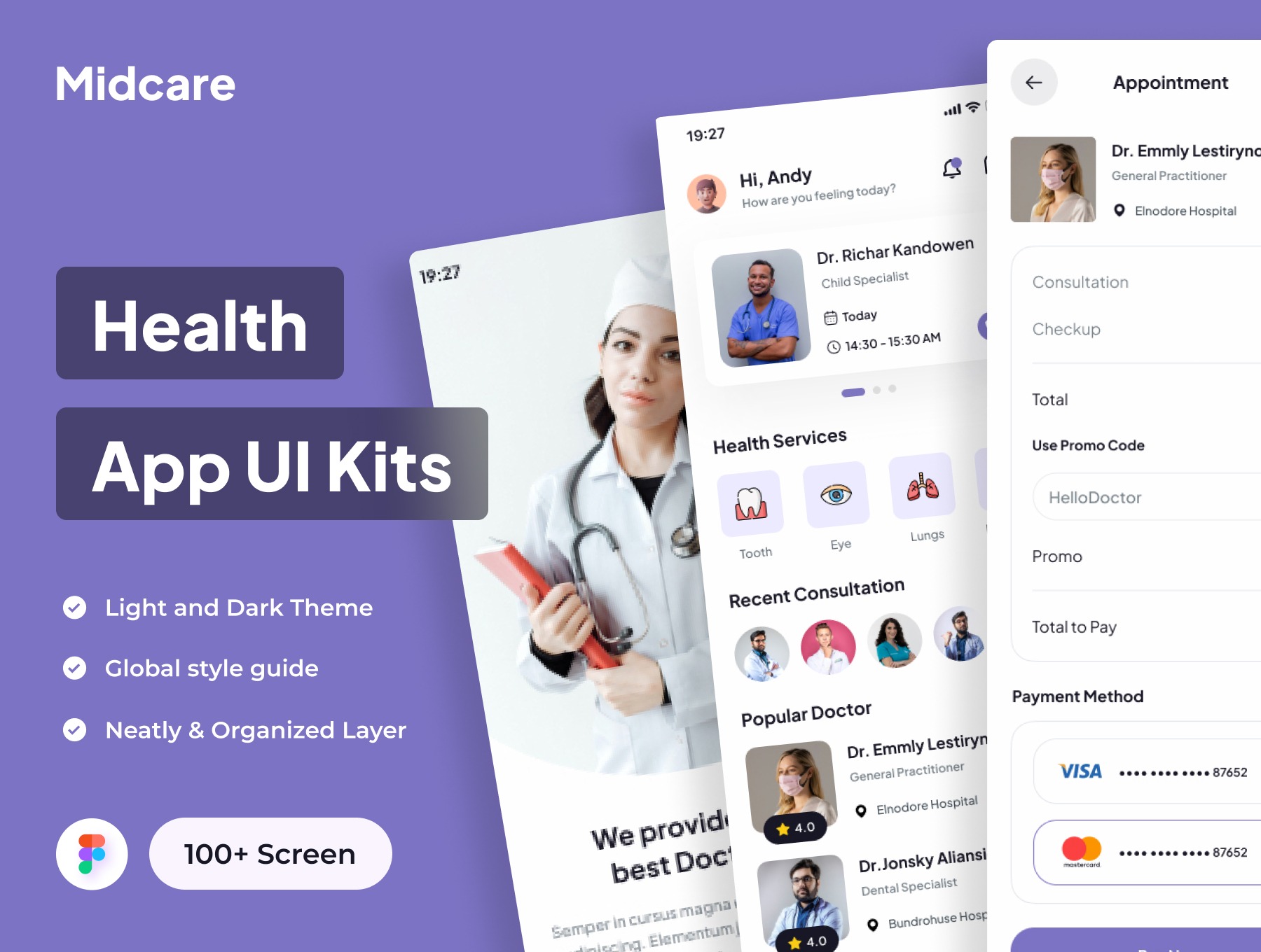 Midcare - Health Apps UI Kits