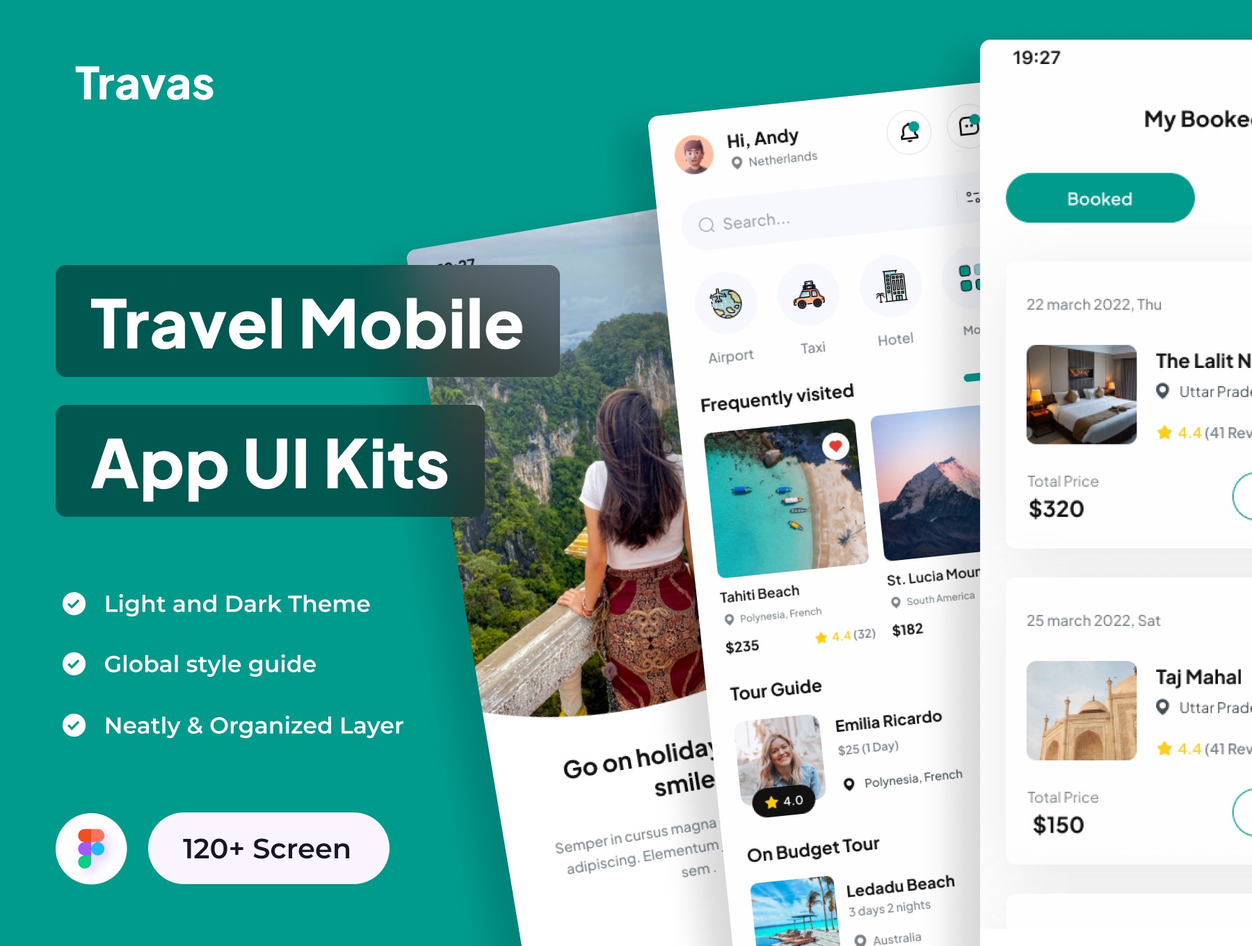 Travas - Travel Mobile App UI Kits