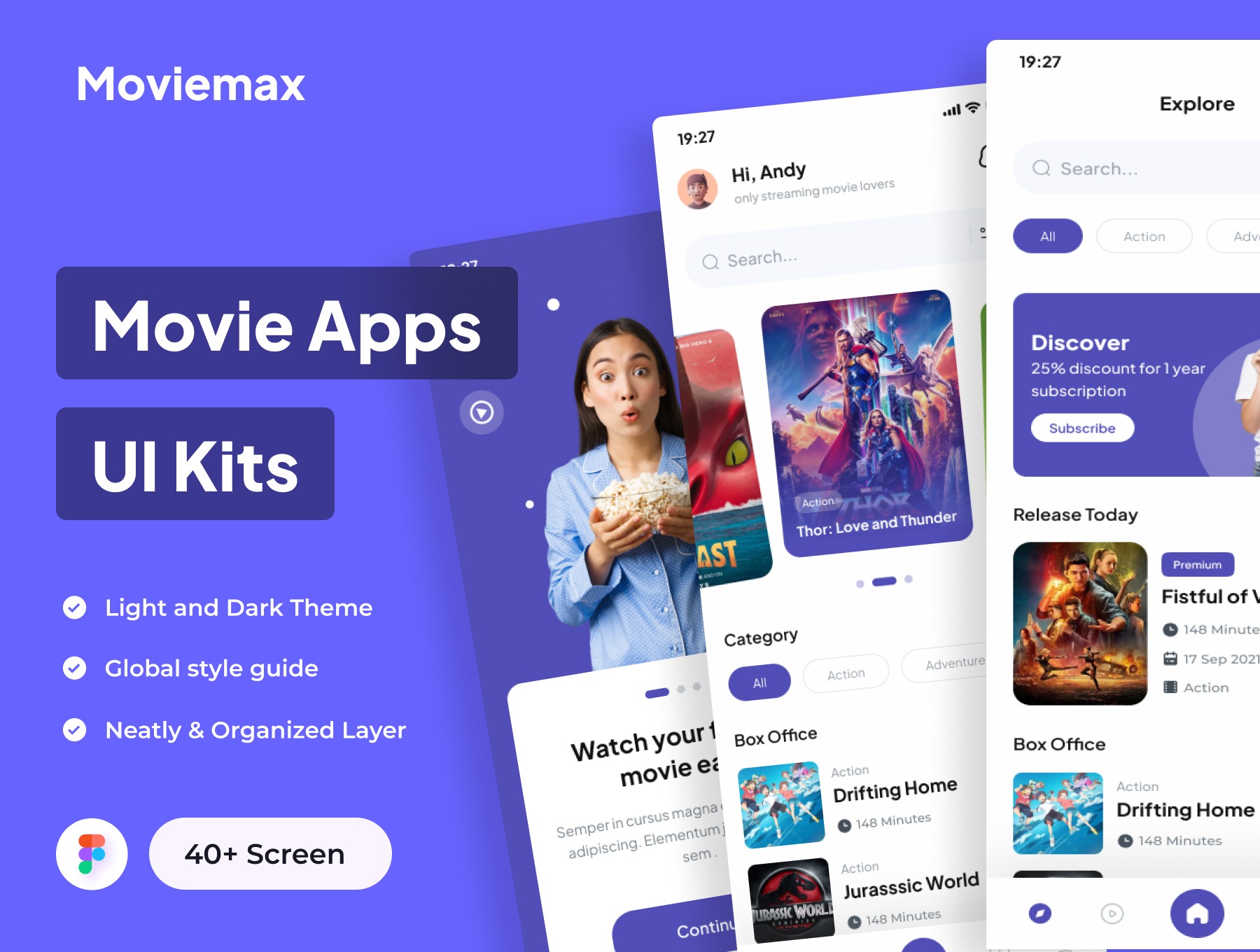 Moviemax - Movie Apps UI Kits