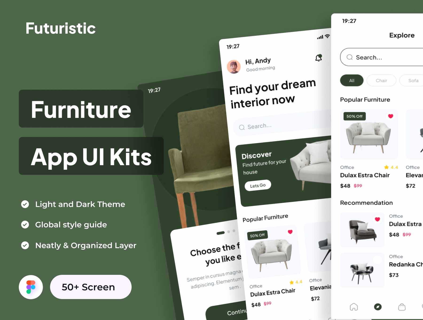 Futuristic - Furniture Apps UI Kits