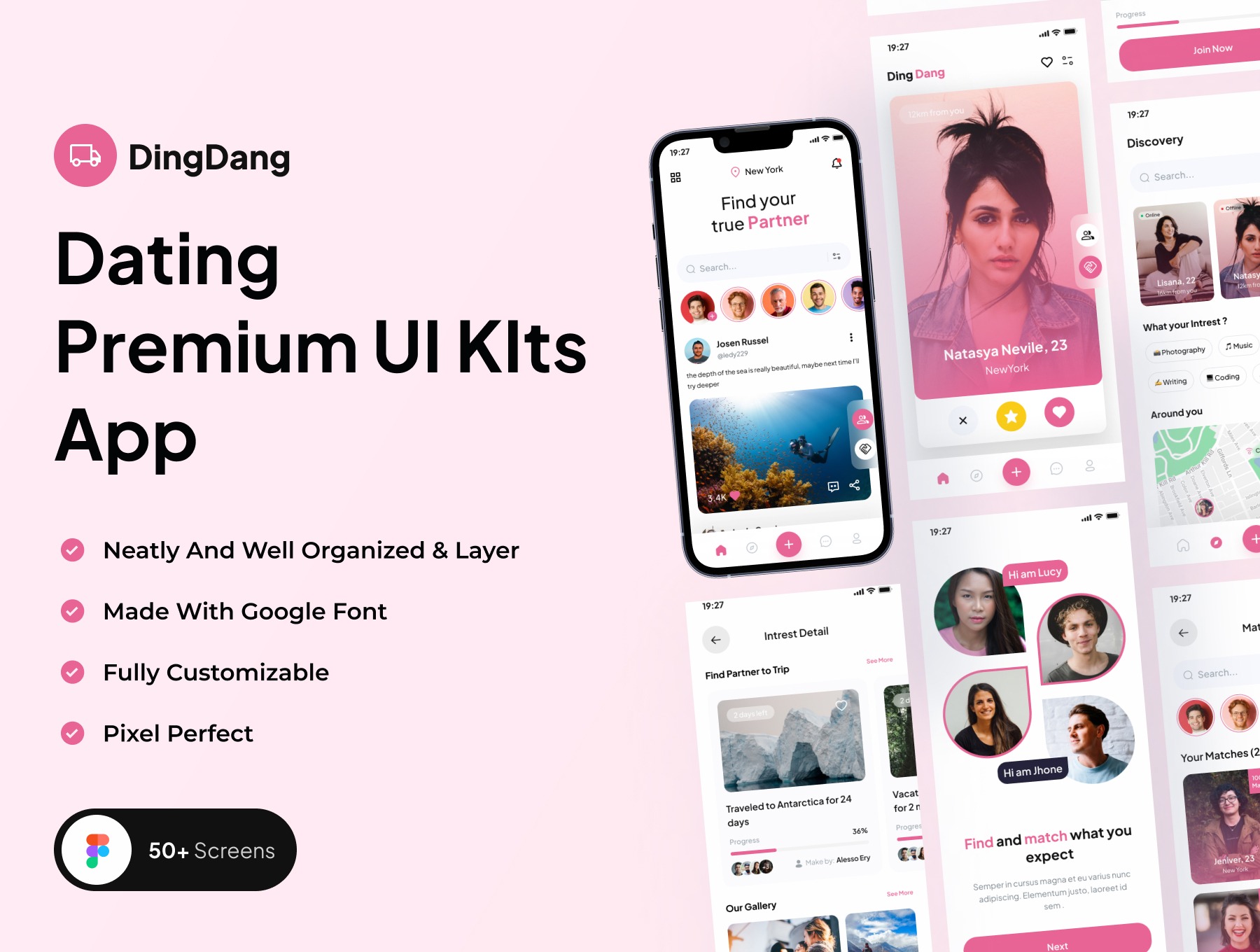 DingDang - Dating Premium UI KIts App